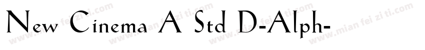 New Cinema A Std D-Alph字体转换